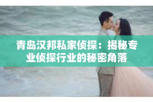 青岛汉邦私家侦探：揭秘专业侦探行业的秘密角落