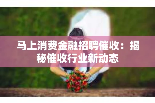 马上消费金融招聘催收：揭秘催收行业新动态