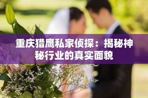 重庆猎鹰私家侦探：揭秘神秘行业的真实面貌