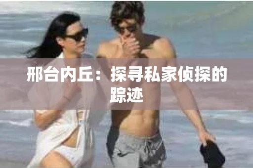 邢台内丘：探寻私家侦探的踪迹