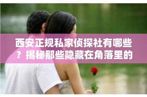 西安正规私家侦探社有哪些？揭秘那些隐藏在角落里的神秘力量