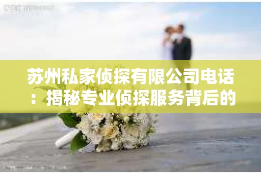 苏州私家侦探有限公司电话：揭秘专业侦探服务背后的故事