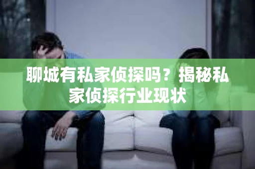 聊城有私家侦探吗？揭秘私家侦探行业现状