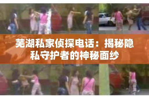 芜湖私家侦探电话：揭秘隐私守护者的神秘面纱
