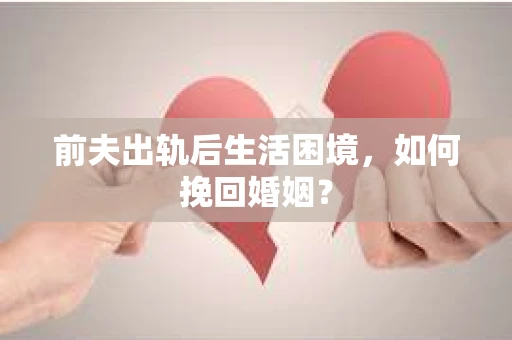 前夫出轨后生活困境，如何挽回婚姻？