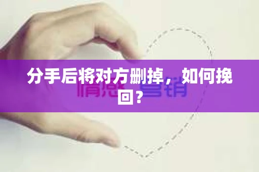 分手后将对方删掉，如何挽回？