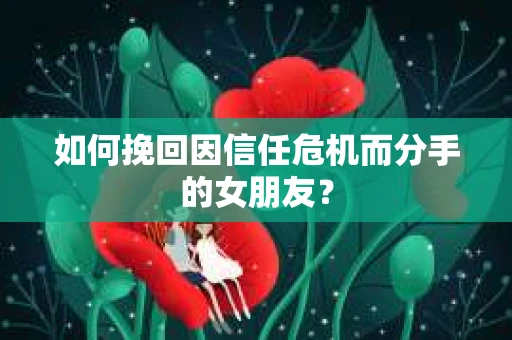 如何挽回因信任危机而分手的女朋友？