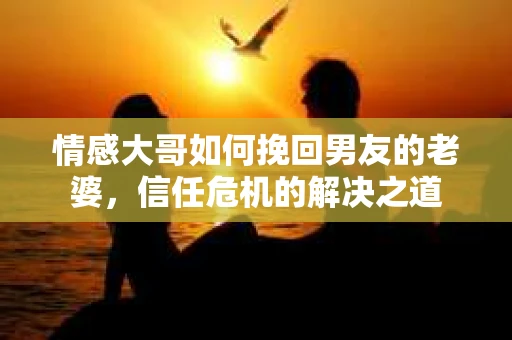 情感大哥如何挽回男友的老婆，信任危机的解决之道