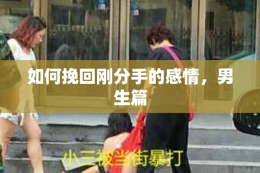 如何挽回刚分手的感情，男生篇