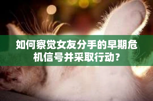 如何察觉女友分手的早期危机信号并采取行动？