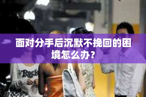 面对分手后沉默不挽回的困境怎么办？